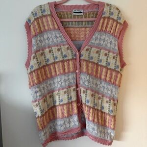 Cottagecore Pastel Sweater Vest